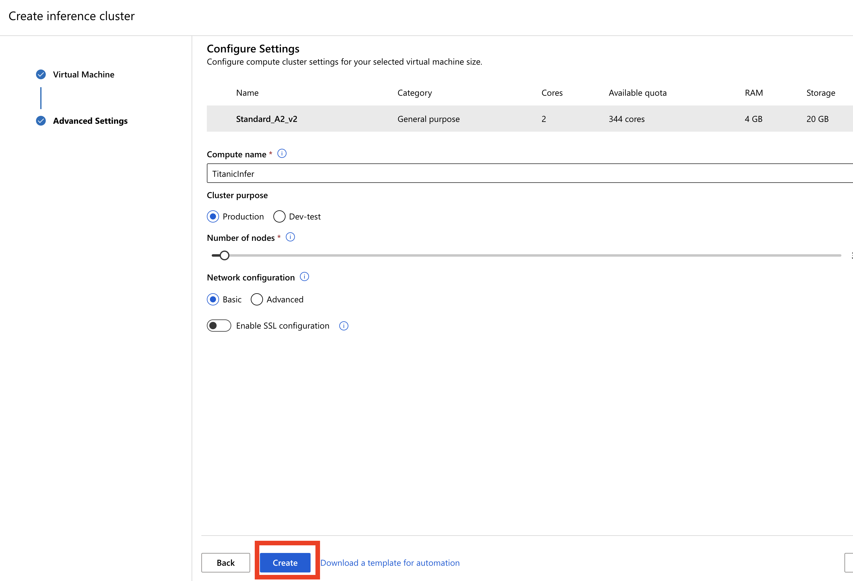 Deploy Model with Design in Azure machine learning