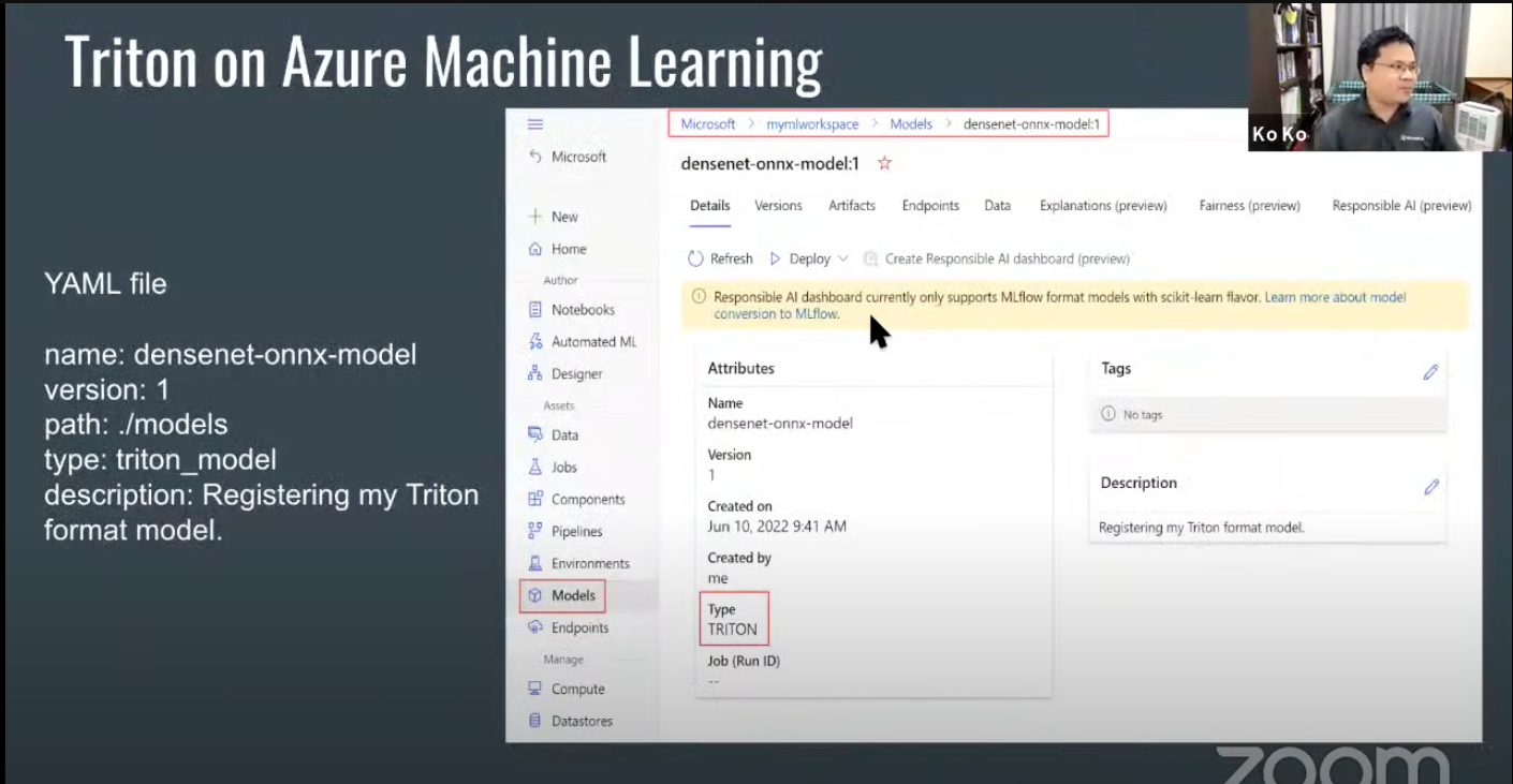 Triton as NLP Model Inference Back-end