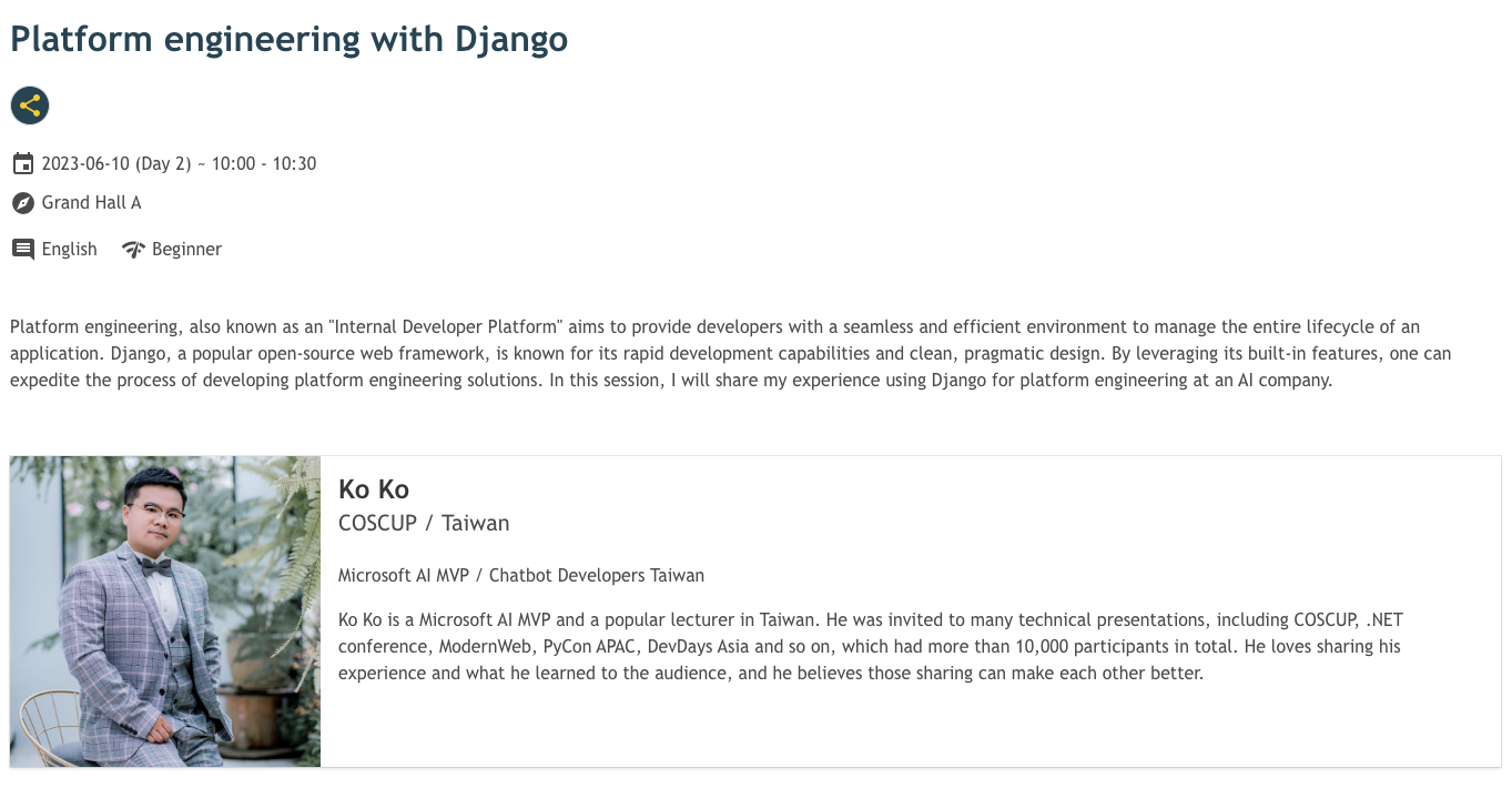 Platform engineering with Django